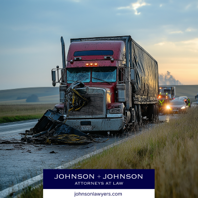 The aftermath of a truck accident in Lexington, SC